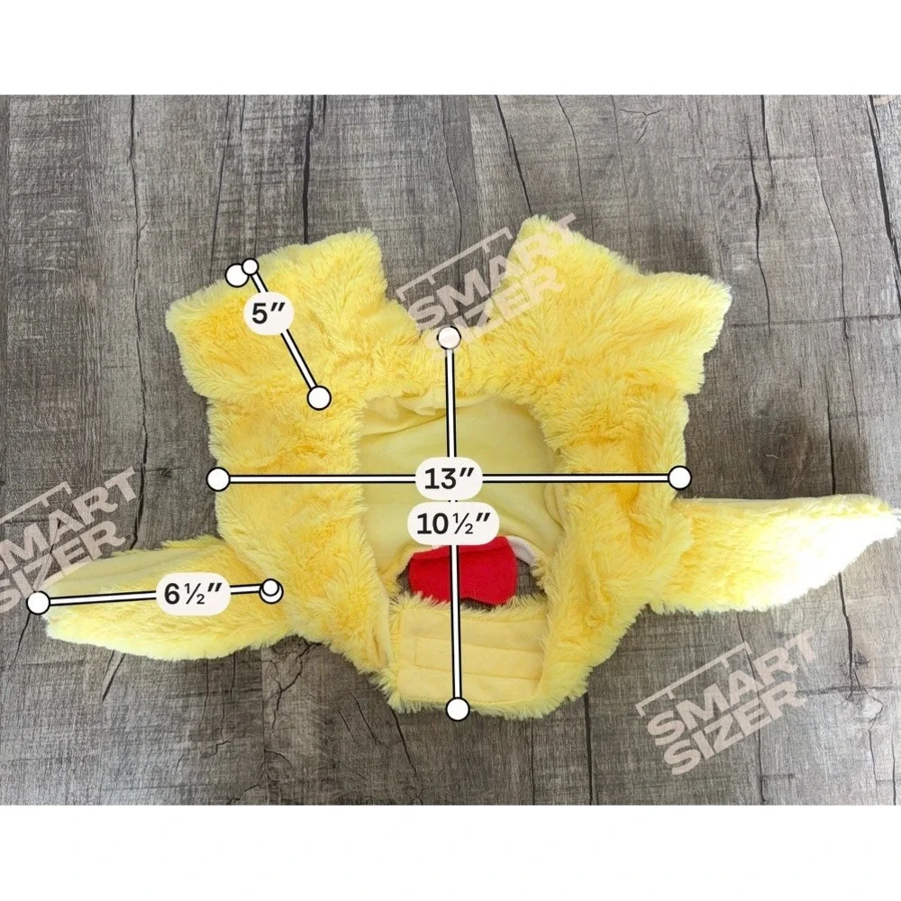 Yellow Chicken‎ Plush Pet Costume Two Piece Small Dog Halloween Outfit